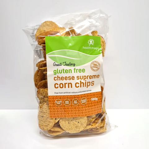 Health Magic Gluten Free Cheese Supreme Corn Chips 500g
